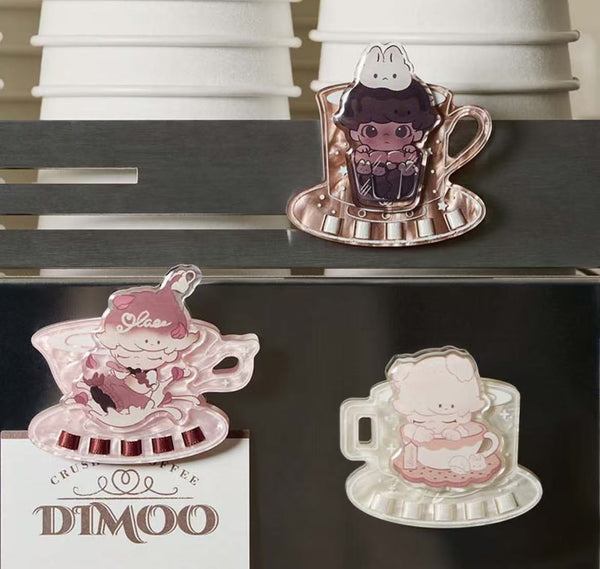DIMOO crush on coffee Series - Blind Box Acrylic Fridge Magnet Clip